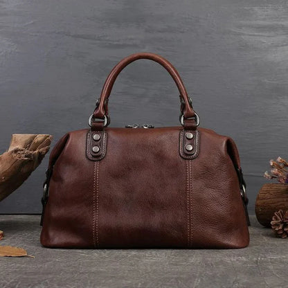 Boston-Tasche Camila Vintage – Aus echtem Premium-Leder