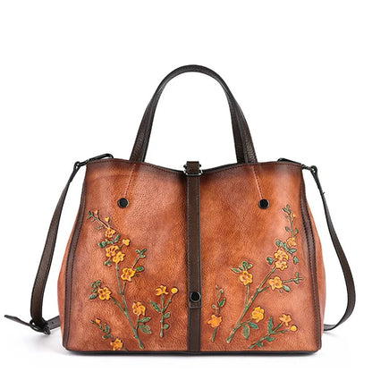 Bucket-Tasche Aurora Vintage – Aus echtem Premium-Leder