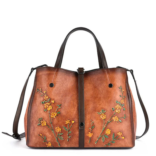 Bucket-Tasche Aurora Vintage – Aus echtem Premium-Leder