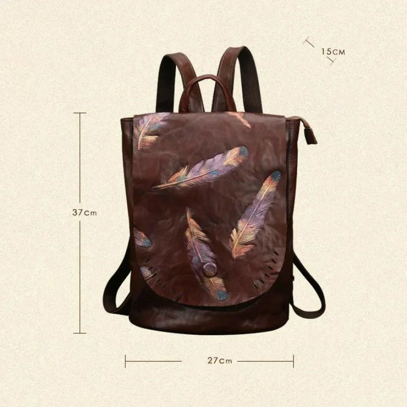 Rucksack Pluma Vintage – Aus echtem Premium-Leder