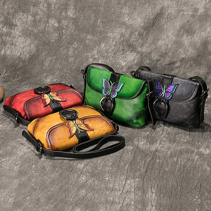Künstlerische Tasche Sofia Vintage – Aus echtem Premium-Leder