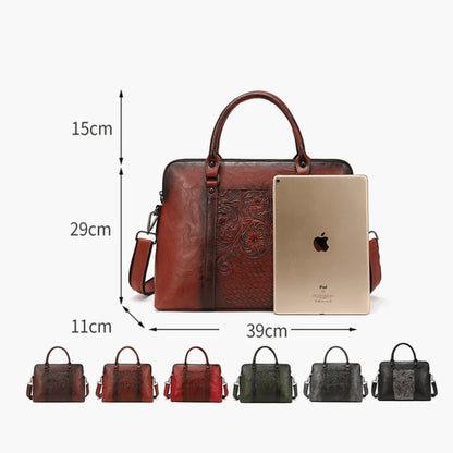 Businesstasche Helena Vintage – Aus echtem Premium-Naturleder