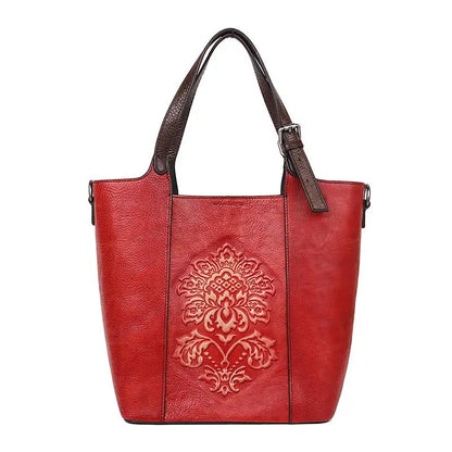 Bucket-Tasche Aurora Vintage – Aus echtem Premium-Leder