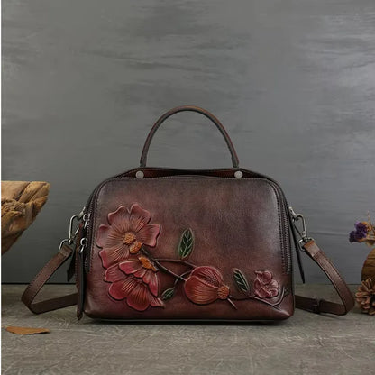 Tasche Verona Vintage – Echtes Leder mit handwerklicher Prägung