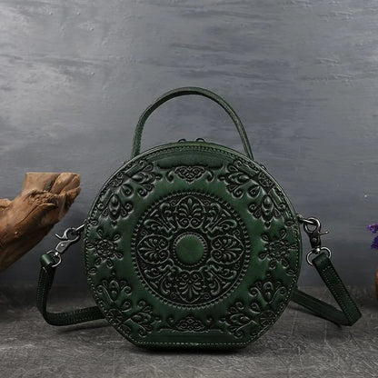 Tasche Jade Oriental Vintage – Aus echtem Premium-Leder