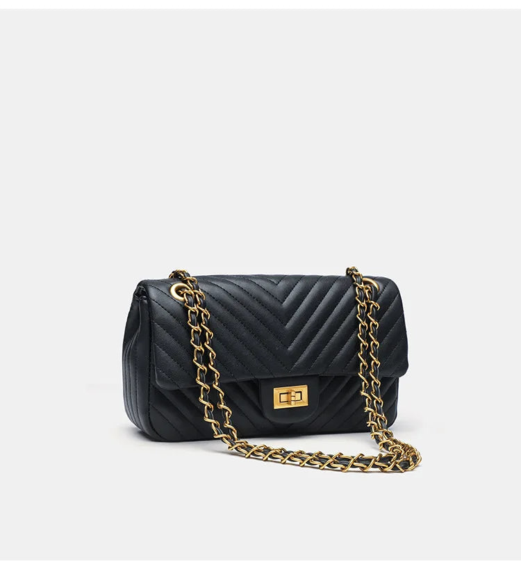 Véronique Chain – Tasche aus echtem Leder