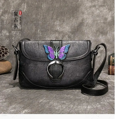 Künstlerische Tasche Sofia Vintage – Aus echtem Premium-Leder