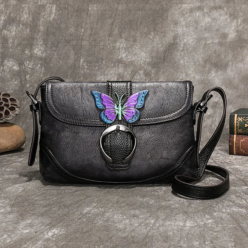 Künstlerische Tasche Sofia Vintage – Aus echtem Premium-Leder