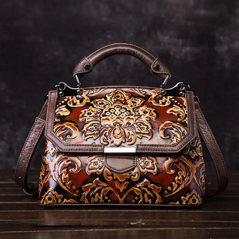 Flap-Tasche Aurora Vintage – Aus echtem Premium-Leder