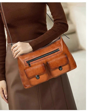 Tasche Alba Vintage – Aus echtem handbemaltem Leder