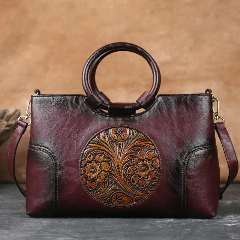 Tasche Floral Camélia Vintage – Elegantes Finish in hoher Qualität