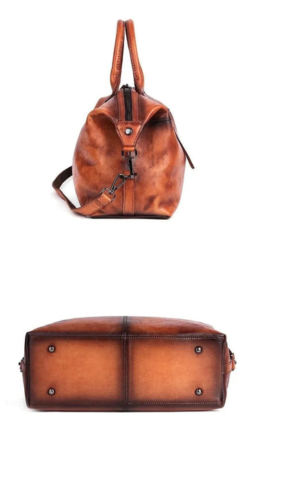 Tasche Riviera Vintage – Aus echtem handbemaltem Leder