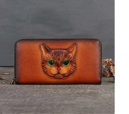 Geldbörse Gato Luna Vintage – Aus echtem Premium-Leder