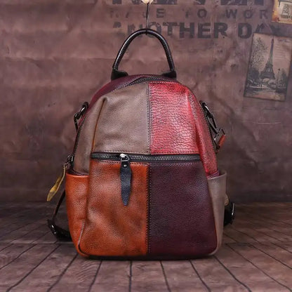 Rucksack Patchwork Diana Vintage – Aus echtem Premium-Leder