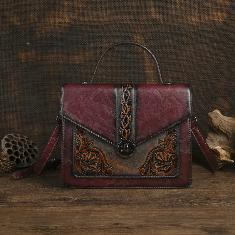 Tasche Square Elisa Vintage – Florales Design in hoher Qualität
