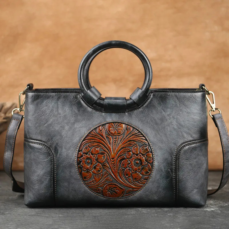 Tasche Floral Camélia Vintage – Elegantes Finish in hoher Qualität
