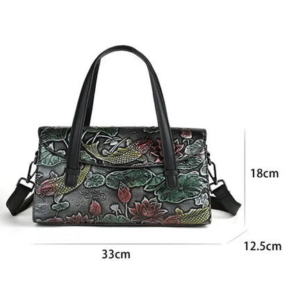 Tasche Jade Oriental Vintage – Aus echtem Premium-Leder