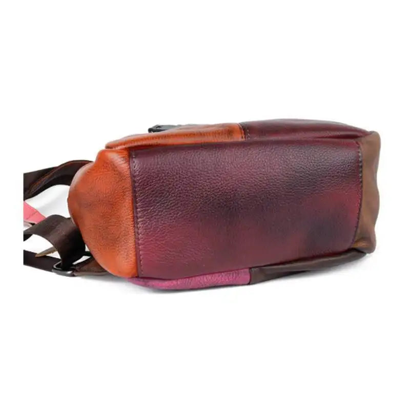 Rucksack Patchwork Diana Vintage – Aus echtem Premium-Leder