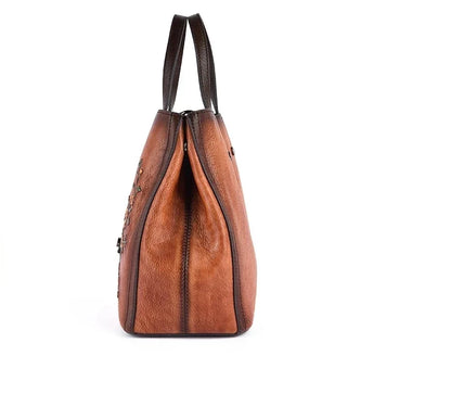 Bucket-Tasche Aurora Vintage – Aus echtem Premium-Leder