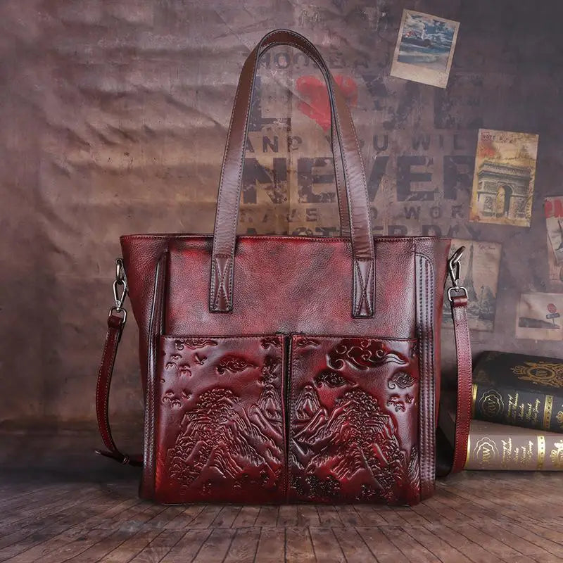 Tote Victoria Vintage – Aus echtem Premium-Leder