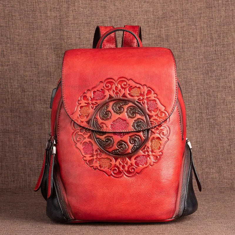 Rucksack Hanami Vintage – Aus handgefertigtem echtem Leder