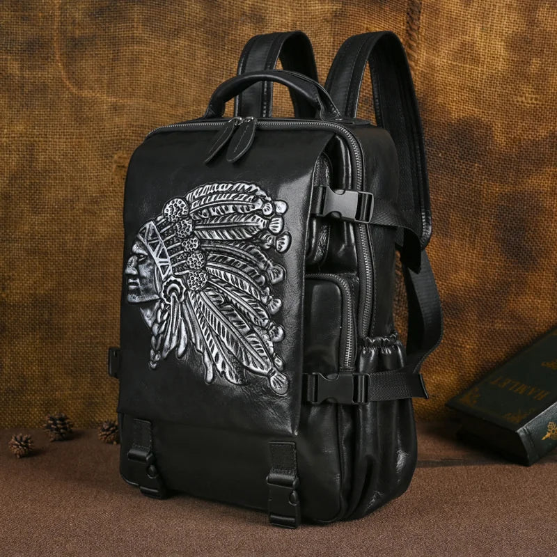 Premium-Rucksack Aurora Vintage – Aus hochwertigem echtem Leder