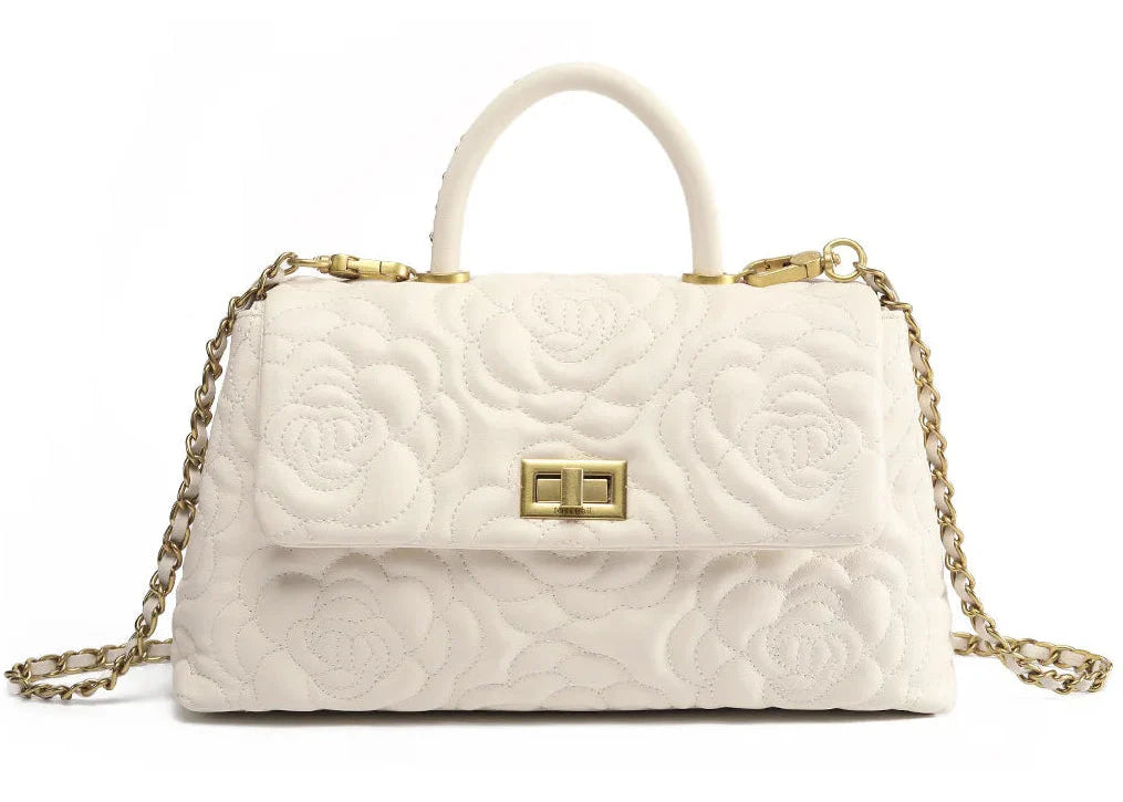 Camélia Élégance – Tasche aus echtem Leder