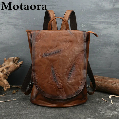 Rucksack Pluma Vintage – Aus echtem Premium-Leder